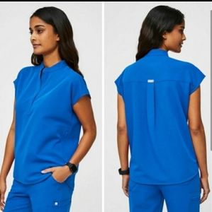 Figs Rafaela oversized scrub top, royal blue